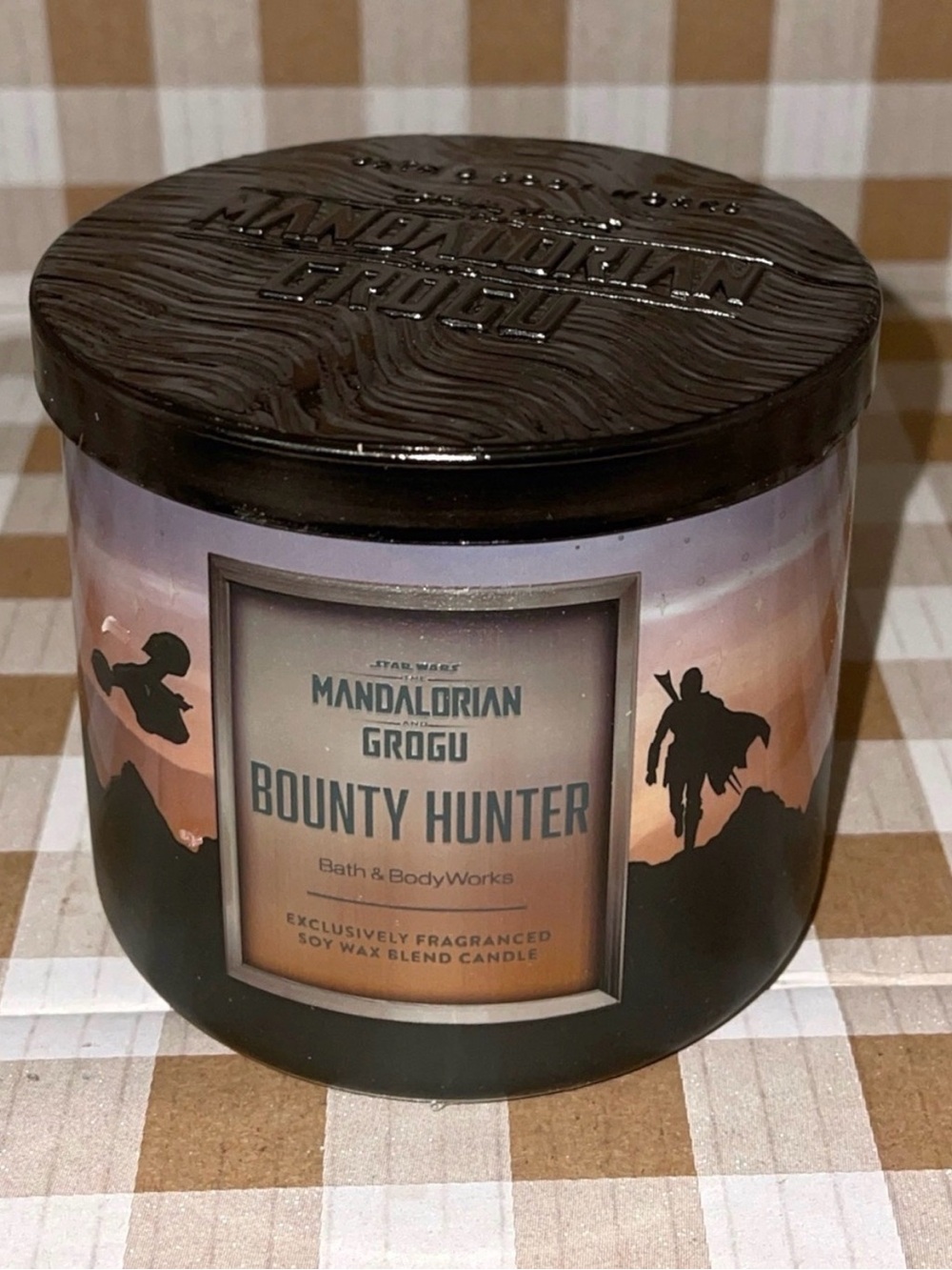 BATH & BODY WORKS MANDALORIAN GROGU BOUNTY HUNTER 3 WICK CANDLE